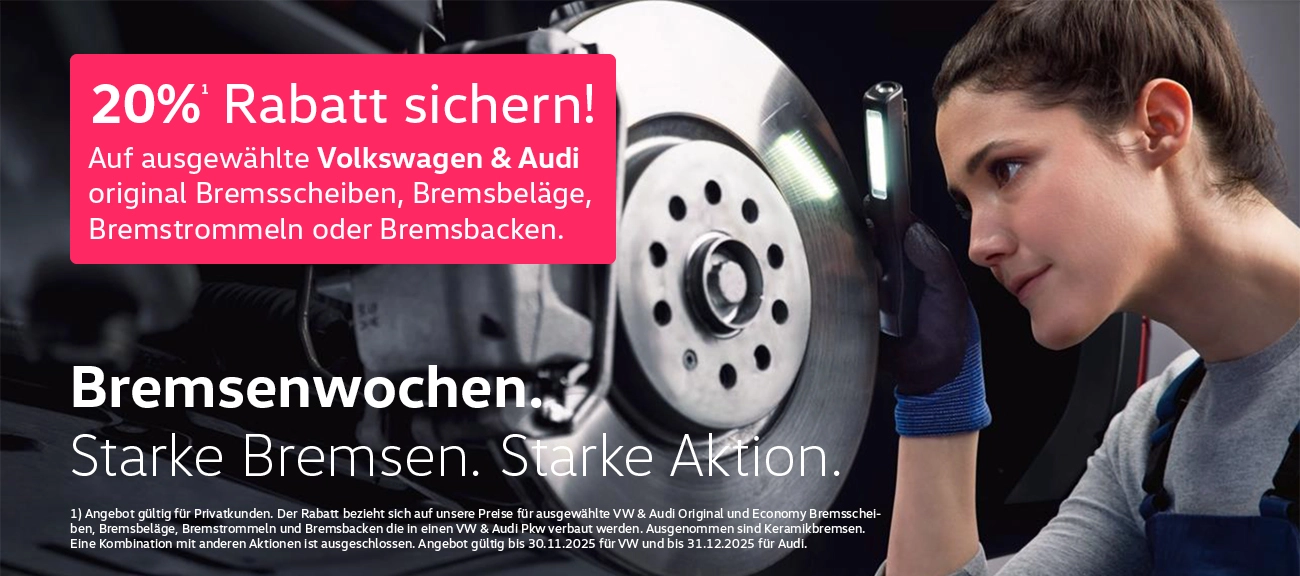 VW und Audi Bremsenwochen