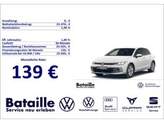 Golf VIII 1.5 TSI Life Kamera ACC SHZ App-Conne.