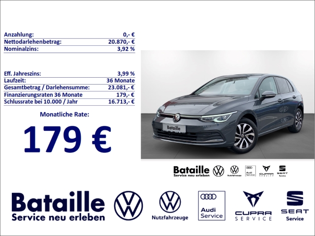 Golf VIII 1.5 TSI Active StandHZG Navi Kamera