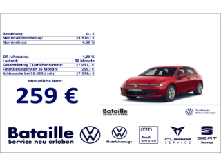 Golf VIII 1.5 TSI Life Kamera IQ.Light SHZ ACC
