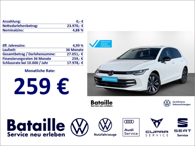 Golf VIII 1.5 TSI Goal Navi ACC SHZ GJR