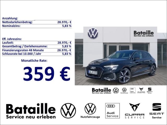 A3 Sportback 1.0 TFSI S-line S-tronic AHK Navi