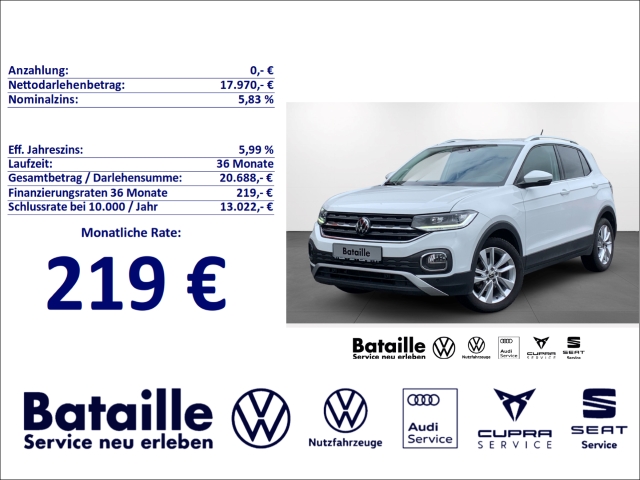 T-Cross 1.0 TSI Style Navi LED ACC SHZ Klima