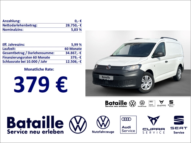 Caddy Maxi 2.0 TDI AHK ACC DAB Verkehrszeichenerk.