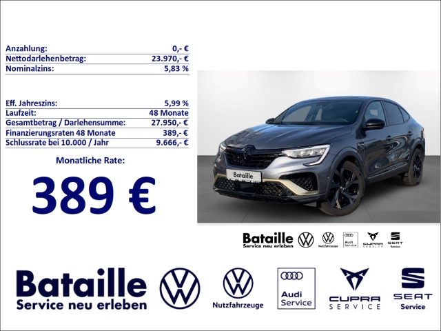 Arkana 1.6 E-TECH 145 Engineered Navi Pano ACC