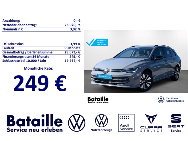 Golf Variant VIII 1.5 TSI Goal AHK ACC Kamera