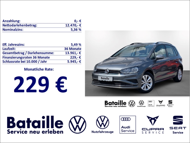 Golf Sportsvan 1.0 TSI Comfortline ACC Klima SHZ